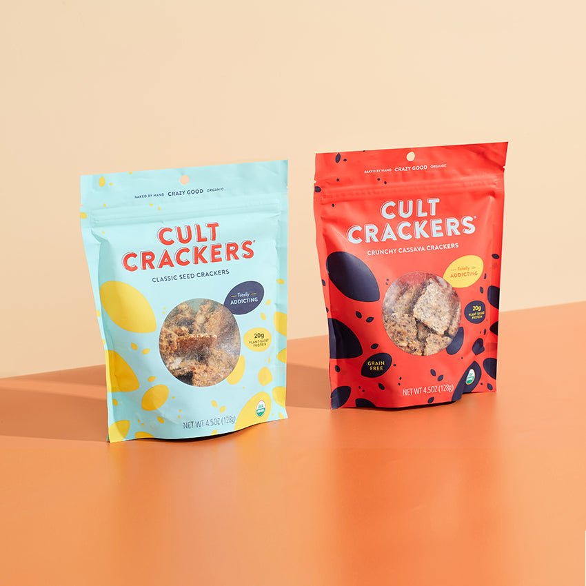 Cult Crackers Organic Handcrafted Keto Crackers