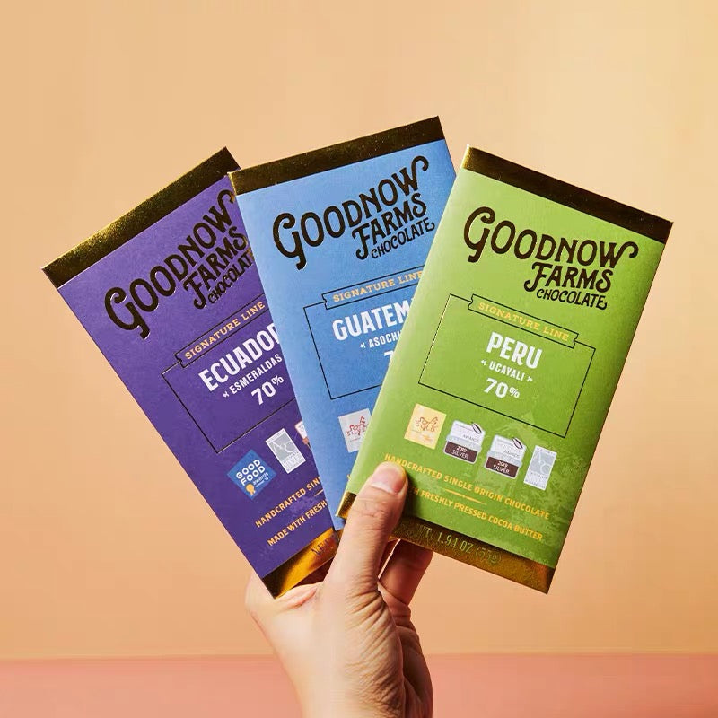 Gourmet Single-Origin Dark Chocolate Bars by Goodnow Farms